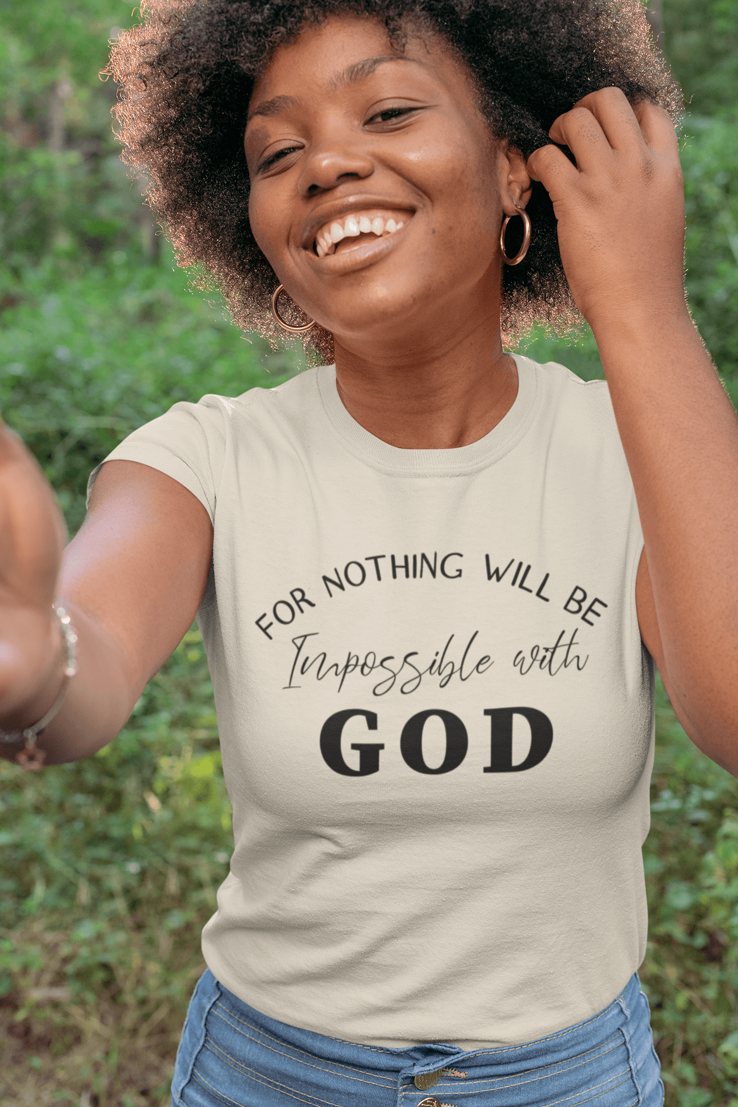 For Nothing Will Be Impossible with GOD - Unisex T-Shirt - The Imperial