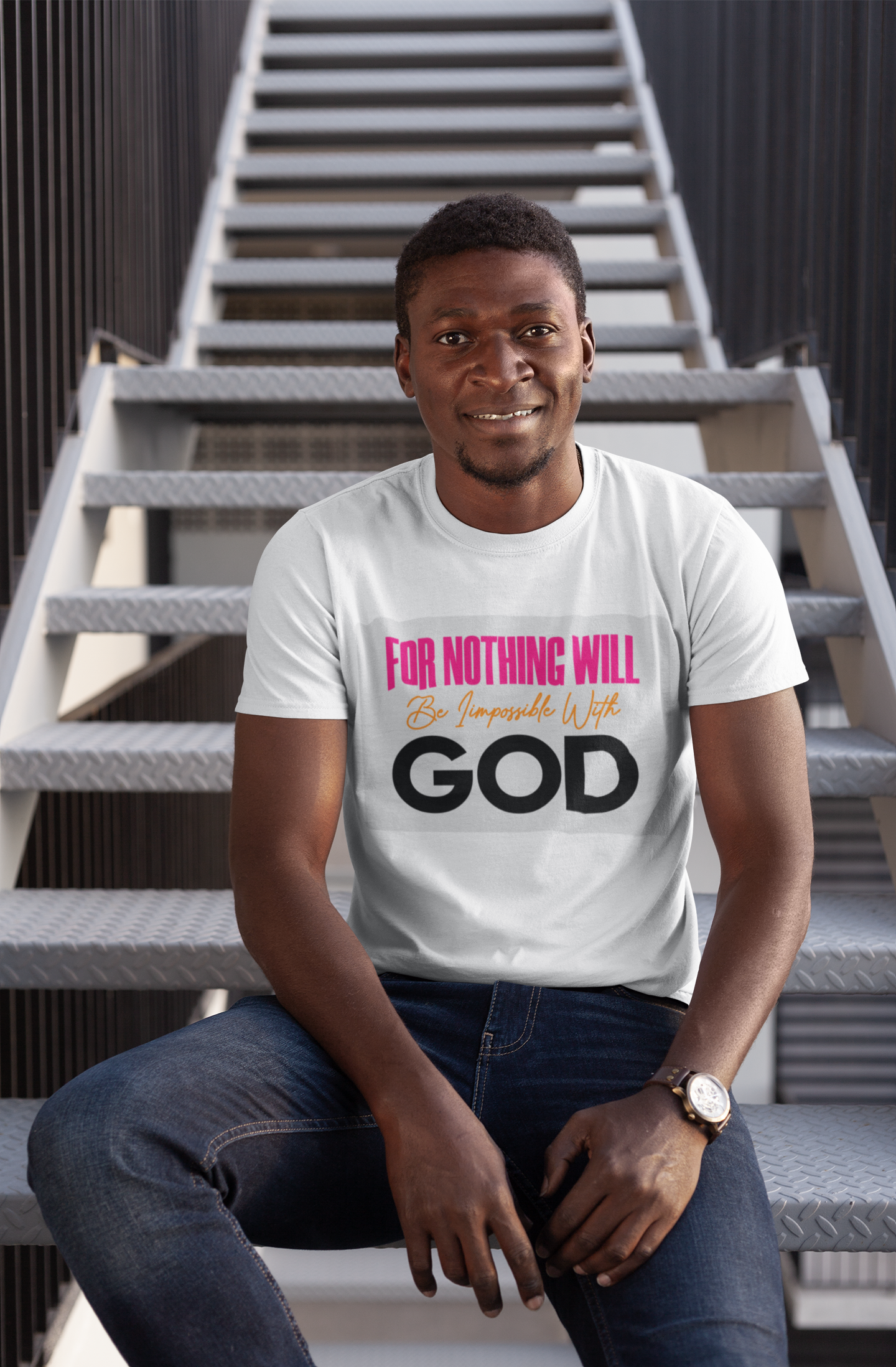 For Nothing Will Be Impossible with GOD - Unisex T-Shirt